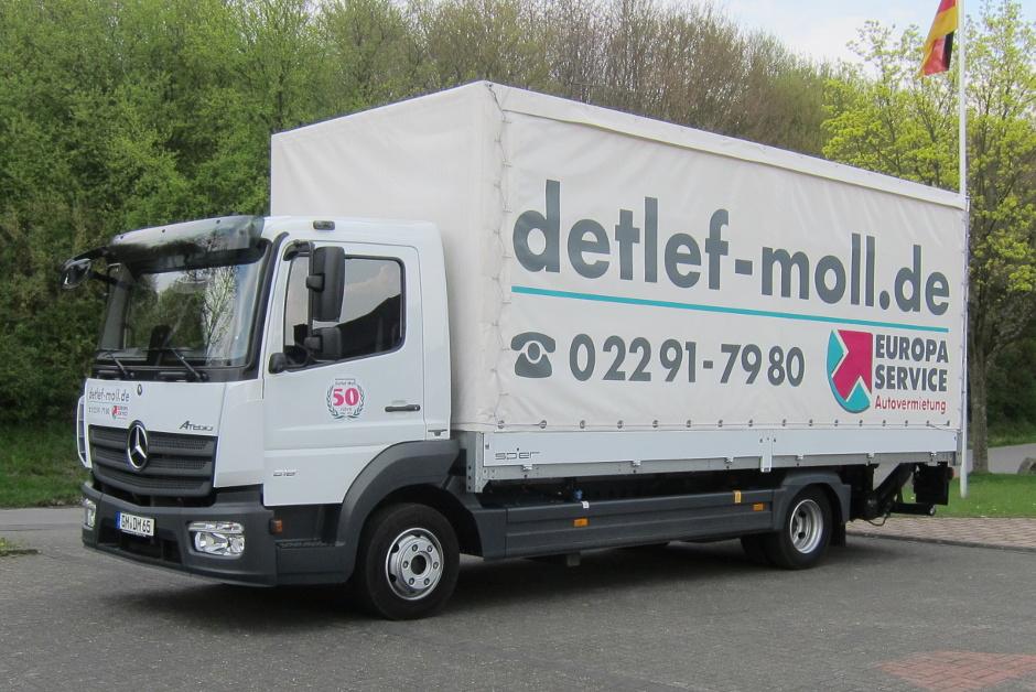 LKW 7,49 t – Planenaufbau mit Ladebordwand